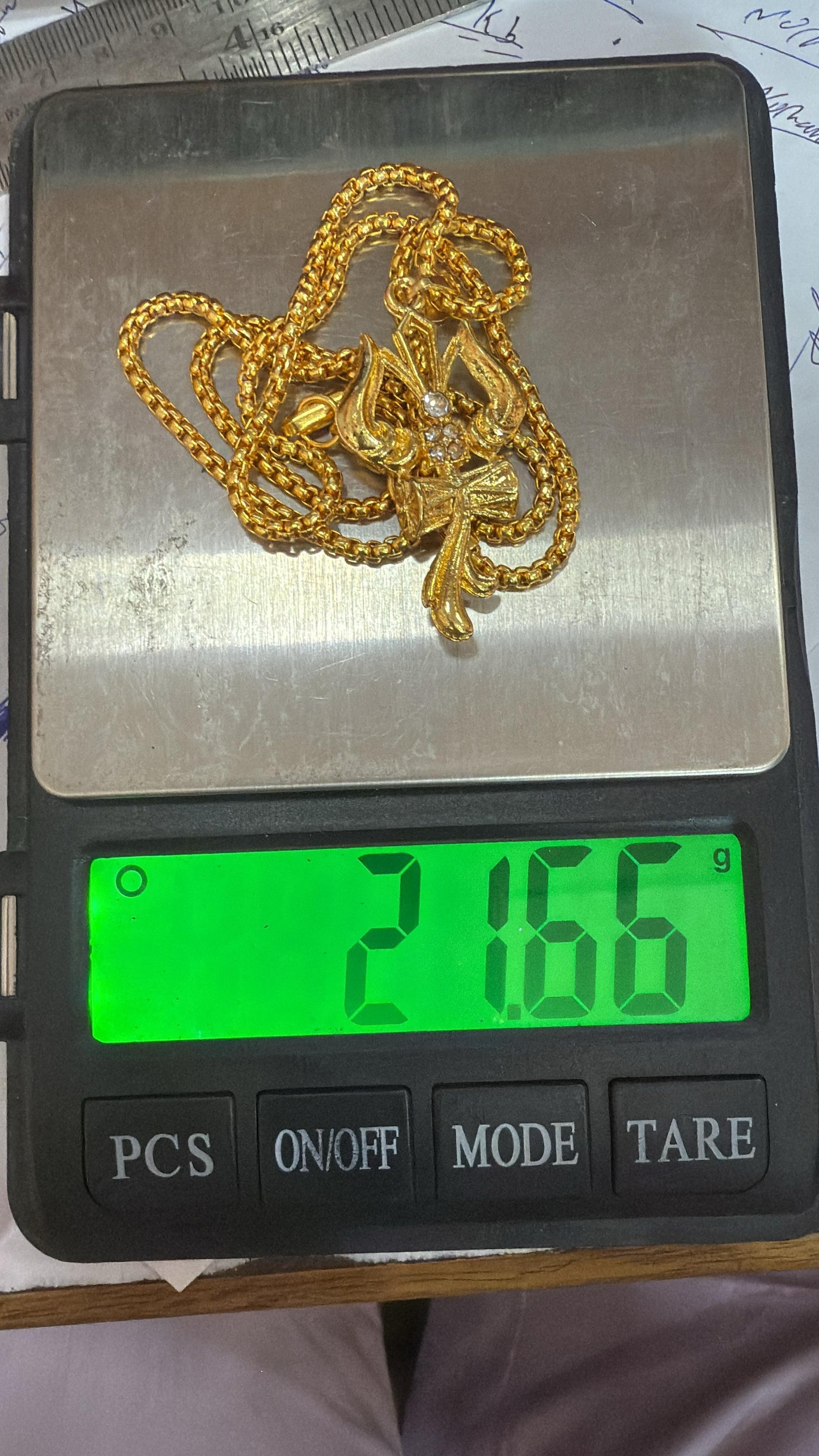 Divine Om Trishul Pendant With Chain