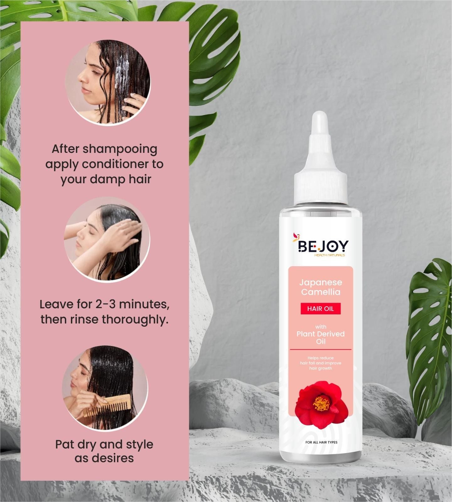Bejoy Japanese Camellia Hair Oil 150 ml (Pack of 2) Free Shipping ( COD available)