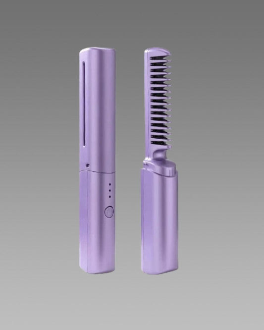 Premium Meneflix Portable Mini Hair Straightener Cordless Rechargeable Mini Adjustable Hair Straightener Hot Comb ( Free Shipping + COD available)